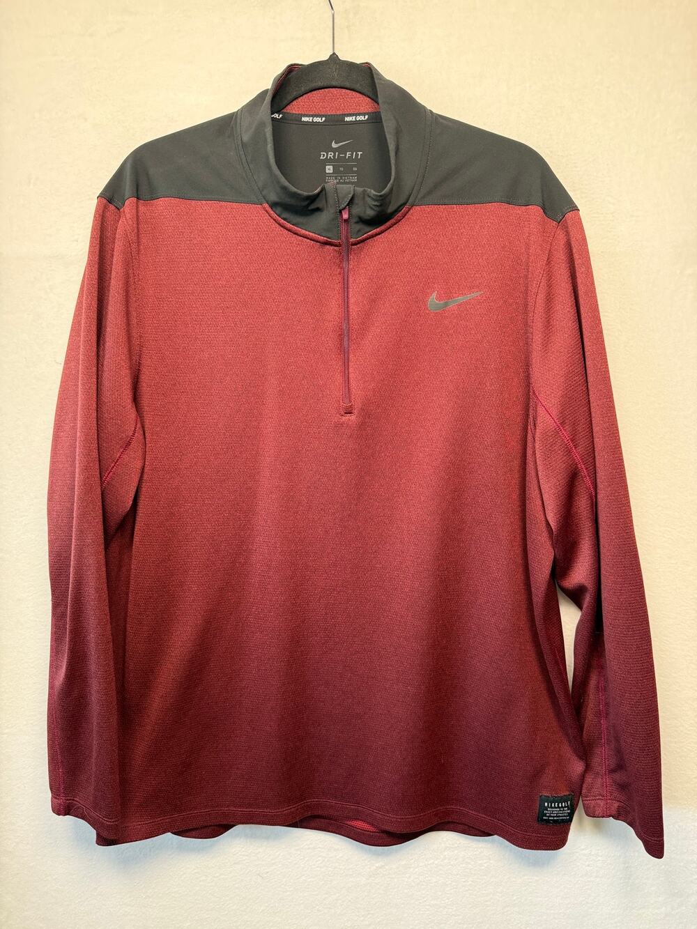 Nike Golf Dri-Fit Performance 1/4 Zip Pullover, Size XL